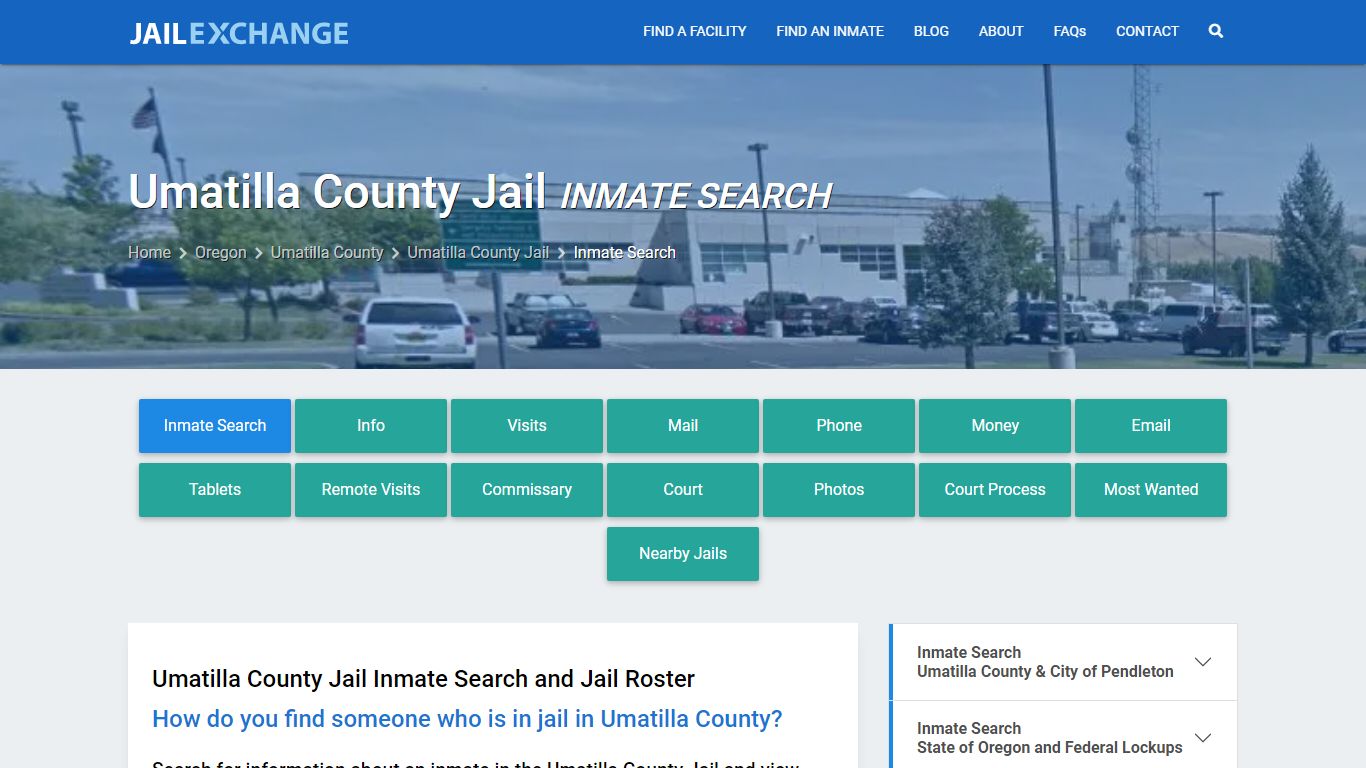 Inmate Search: Roster & Mugshots - Umatilla County Jail, OR